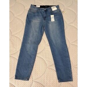 CURVE APPEAL Women’s 14/32 Comfort Waist High-Rise Skinny Jeans Inseam 28”